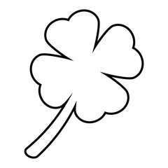 Leaf clover line icon