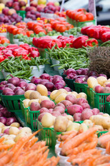 Mixed vegetables in market