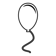 Balloon sign line icon