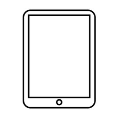 Computer tablet line icon