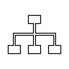 Obraz premium Site map line icon