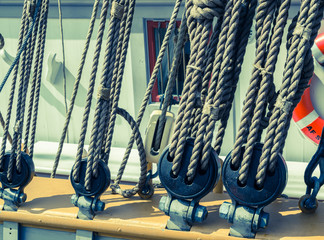 Blocks and tackles of a sailing vessel © Igor Sokolov