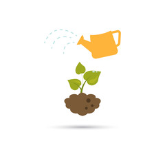 Color illustration of vatering flower