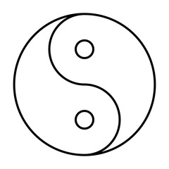 Ying yang symbol of harmony and balance