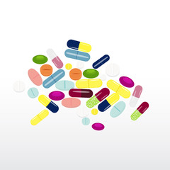 Color cet of different tablets