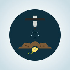 Color illusstration of growing the seed