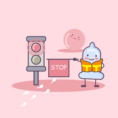 safe sex and contraception concept