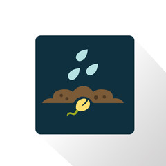 Color illusstration of growing the seed