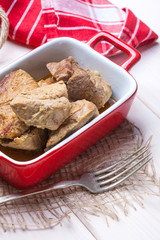 Tasty braised beef.