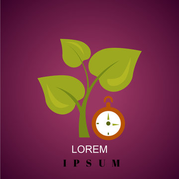 Color illustration of time to graw the plant