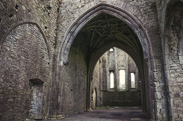 Fototapeta na wymiar Hore Abbey in Cashel, Ireland