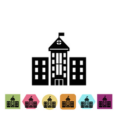 Fototapeta premium School building icon