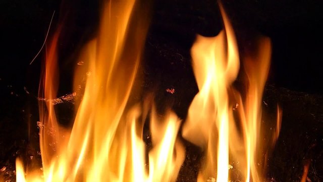 feu de chemin&eacute;e