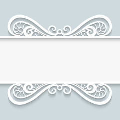 Ornamental paper frame