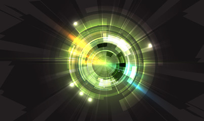 Scientific Future Technology. For Business Presentation. Flyer, Poster Vector Concept Background