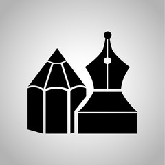 Pen and pencil icon