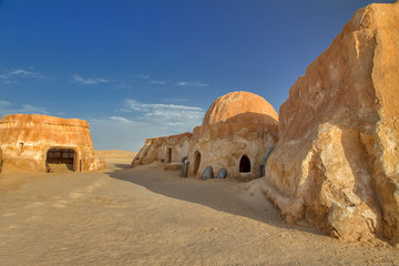 Houses in the Sahara