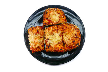 FOUGASSE : is very popular in south of France, provence region. It's a thicker pizza like bread, topped with olive, mixed herbs