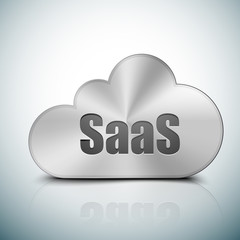 Fototapeta premium SaaS metallic Cloud