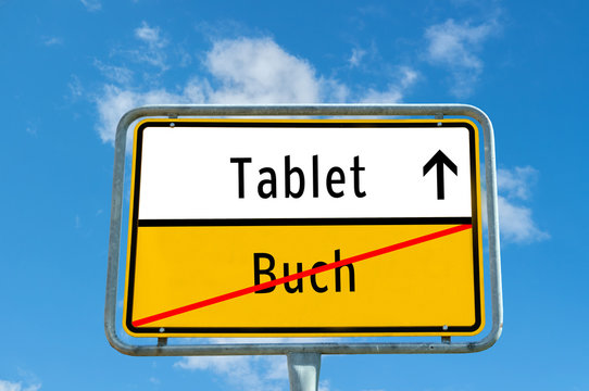 Ortstafel Tablet/Buch