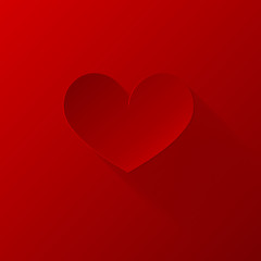 Valentines day heart background. Vector illustration.