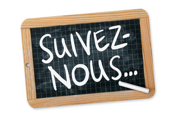 Obraz premium Suivez-nous