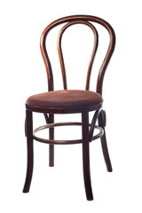 Vintage Viennese chair isolated on white