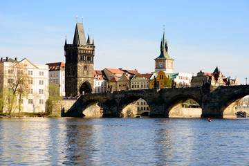Fototapeta na wymiar Prague bridge,Czech Republic