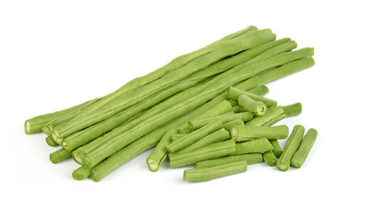 yardlong bean isolated on white background.