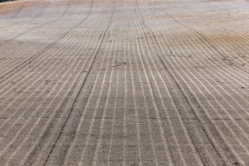 plowed agricultural field 