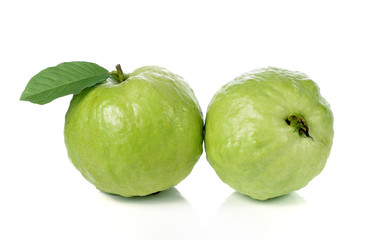 Guava isolated on white background.
