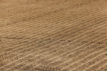 plowed agricultural field 