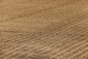 plowed agricultural field 