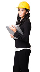 Female Architect on White