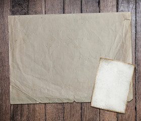 Vintage background with old paper and letters