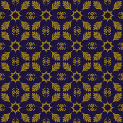 Elegant antique background image of leaf cross kaleidoscope pattern.
