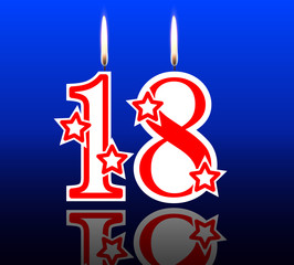18 out birthday candles