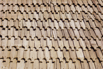 Wooden Roof Background