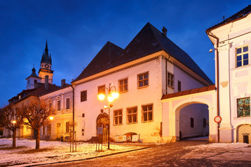 Obraz premium Historic medieval mining town of Kremnica in central Slovakia.