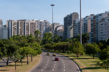 Naklejka premium Apartment Buildings of Flamengo Neighborhood in Rio de Janeiro