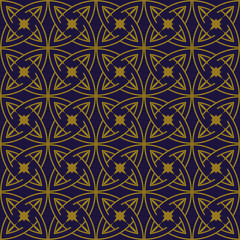 Elegant antique background image of round cross geometry line pattern.
