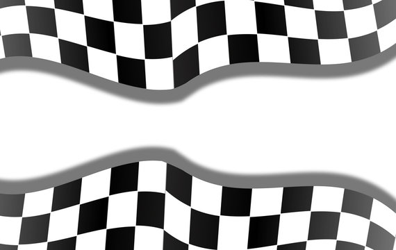 Background checkered racing flag