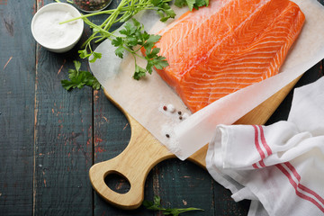cooking raw salmon