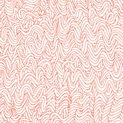 Abstract hand drawn vector background. Doodle noodle background