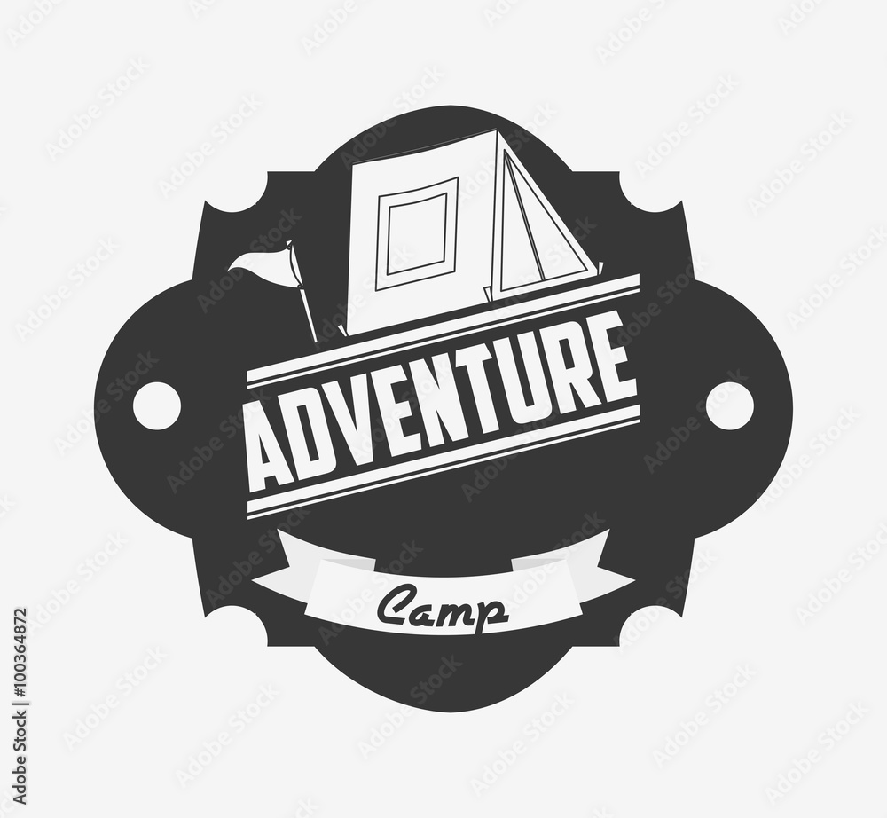 Sticker great adventure design