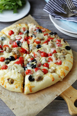 small homemade pizza