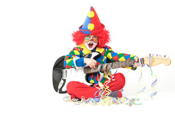 Clown spielt