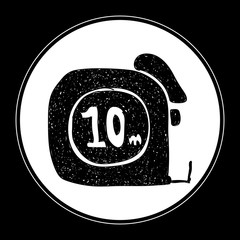 Simple doodle of a tape measure