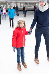 kid ice skating