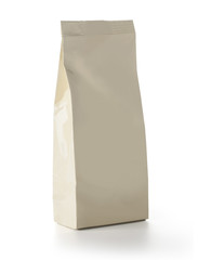 Brown Blank Foil Food Snack Sachet Bag Packaging